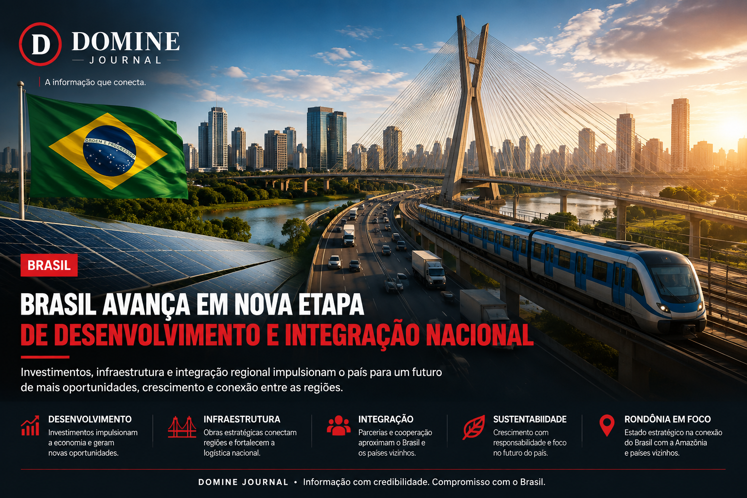 Brasil avança em nova etapa de desenvolvimento e integração nacional